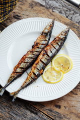 香烤秋刀鱼