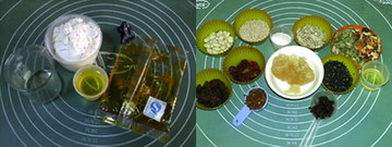 广式果干五仁月饼的原料