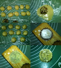 广式果干五仁月饼的做法步骤13-16