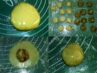 广式香肠月饼的做法步骤9-12