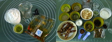 广式香肠月饼的原料