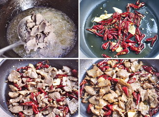 干煸孜然羊肉步骤5-8