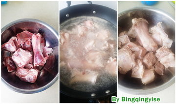 红焖羊腿山药锅步骤1-2