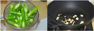 北极虾仁炒芦笋步骤3-4