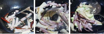 春笋干煸咸肉步骤5-7