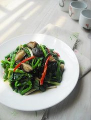 怎么做春韭炒香菇