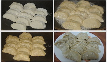 猪肉卷心菜煎饺步骤9-10