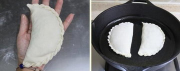 茴香鸡蛋菜盒子的做法步骤6