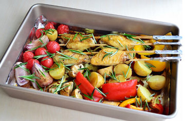 黑椒鸡翅烤蔬菜7