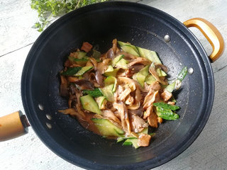 鲜蘑炒肉片8