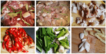 大蒜炒羊皮的做法1