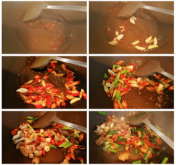 大蒜炒羊皮的做法2