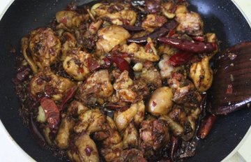 大盘鸡的家常做法5