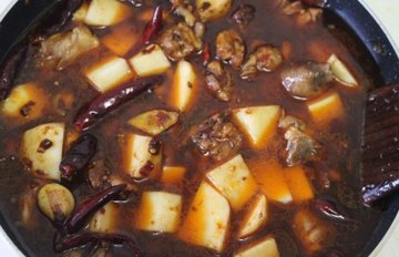 大盘鸡的家常做法7