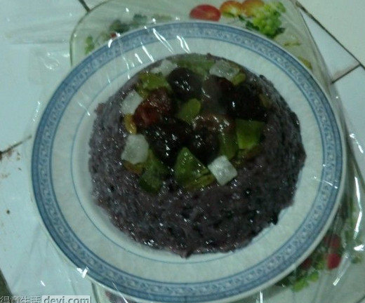 两种紫米八宝饭4