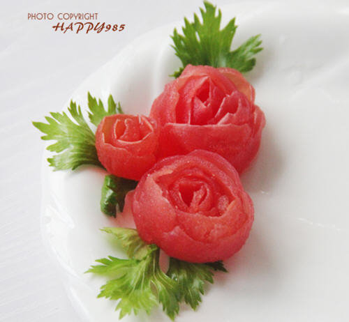 整合6种家常蔬菜摆盘花样图切法3