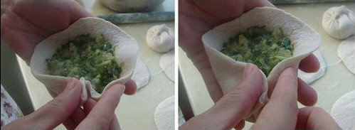 图解详细的柳叶饺子的包法2