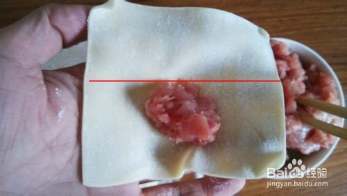 云吞怎么包-图解6种云吞的包法2