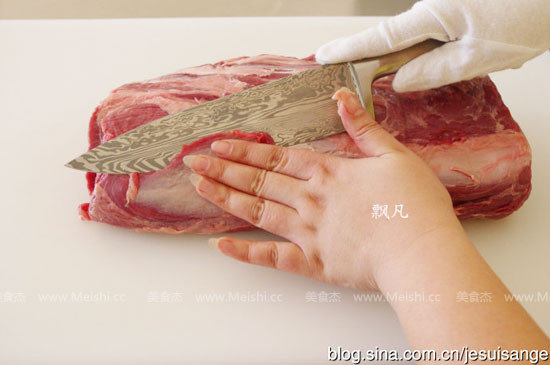 图文教程：牛排怎么切-切出圆牛排的方法5