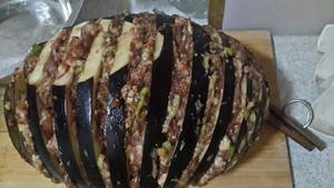 清蒸茄子夹肉馅3