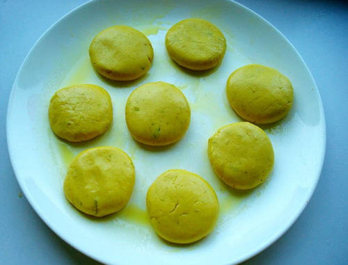 南瓜饼怎么炸能蓬松空心6