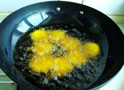 南瓜饼怎么炸能蓬松空心7