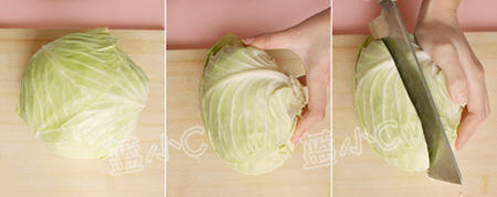 图解圆白菜怎么切丝-炸猪排超细的圆白菜细丝怎么切1