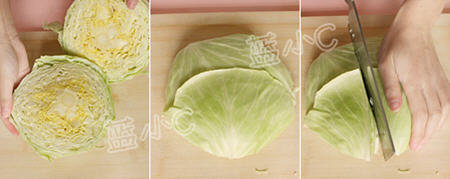 图解圆白菜怎么切丝-炸猪排超细的圆白菜细丝怎么切2