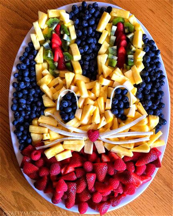10种创意水果拼盘图片-简单容易简便制作水果拼盘5