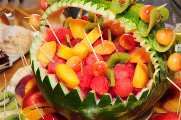 10种创意水果拼盘图片-简单容易简便制作水果拼盘9