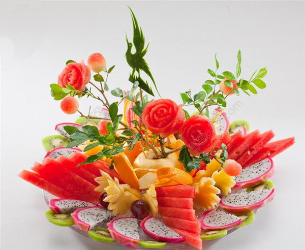 10种创意水果拼盘图片-简单容易简便制作水果拼盘16