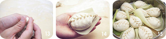 麦穗包子的捏法-麦穗包子的包法捏褶5