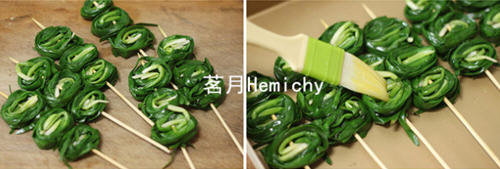 烤箱烤韭菜3
