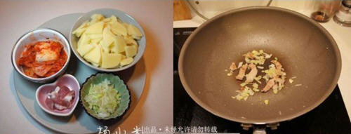 辣白菜炒土豆片1