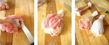 如何给鸡腿去骨-图解两种鸡腿去骨头的方法6