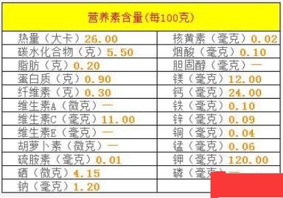 柠檬汁的热量-柠檬汁的营养价值(每100克)1