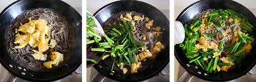 韭菜鸡蛋炒粉丝3