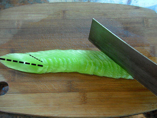 莴笋怎么切丝图解-莴笋切细丝的方法4