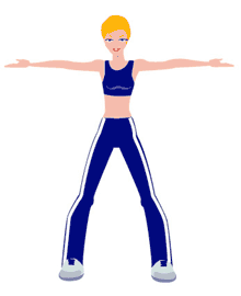 减肥健身操：针对腰部减肥练习的图解2