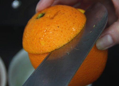 止咳良方蒸盐橙-盐蒸橙子治咳嗽的做法2