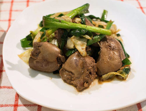 韭菜爆炒鸡肝的做法-好吃的韭菜爆炒鸡肝怎么炒图解9