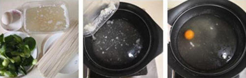 青菜荷包蛋煮面条1