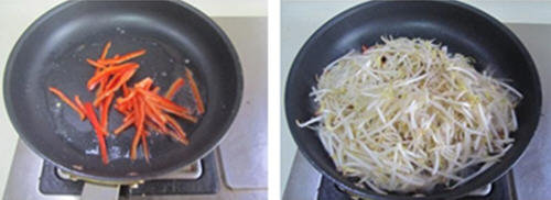 绿豆芽炒千张丝2