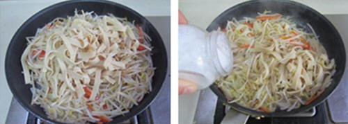 绿豆芽炒千张丝3
