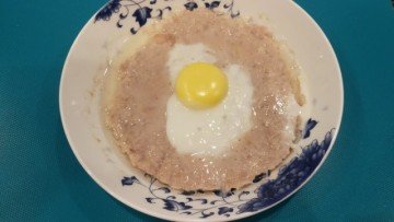 半小时速食：鸡蛋蒸肉饼的做法步骤图解6