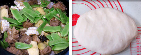 豆角排骨焖卷子7