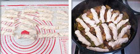 豆角排骨焖卷子11