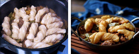 豆角排骨焖卷子12