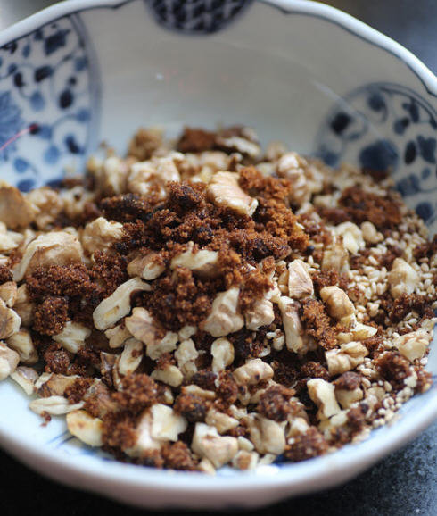 红糖豆沙核桃包子4