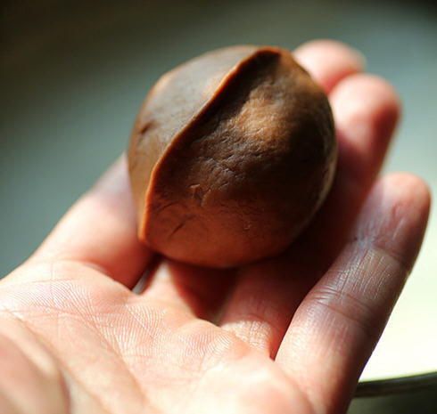 红糖豆沙核桃包子7